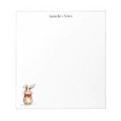 Bloc-note Cute Rabbit Bunny Illustration Personalized (Devant)