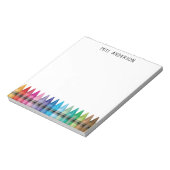 Bloc-note Cute Rainbow Crayons Kindergarten School (Tourné)