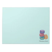 Bloc-note Cute Rainbow Macaroons In Watercolor (Devant)