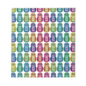 Bloc-note Cute Rainbow Matryoshka Owls (Devant)