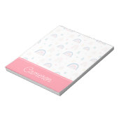 Bloc-note Cute Rainbows & Hearts Motif (Tourné)
