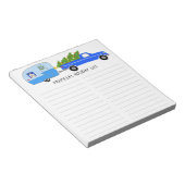 Bloc-note Cute RV Christmas Camper Trailer Grocery Shopping (Incliné)