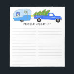 Bloc-note Cute RV Christmas Camper Trailer Grocery Shopping<br><div class="desc">Faites vos listes d'achats en style avec ce bloc-notes personnalisable d'épicerie,  de planification de repas ou de liste de choses à faire. Customisez ou ajoutez du texte pour répondre à vos besoins. Conserver ou supprimer les lignes aussi. Consultez ma boutique pour plus de tailles et de styles!</div>