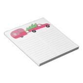 Bloc-note Cute RV Christmas Camper Trailer Grocery Shopping (Incliné)