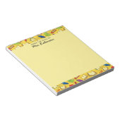 Bloc-note Cute School Books Teacher Desk Jaune 4 x 6 (Incliné)