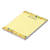 Bloc-note Cute School Books Teacher Desk Jaune 4 x 6 (Tourné)