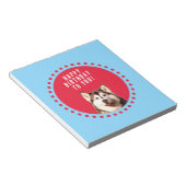 Bloc-note Cute Siberian Husky Joyeux Points rouges bleus d'a (Incliné)
