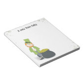 Bloc-note Cute Simple Leprechaun St. Patrick's Day Green (Incliné)