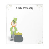 Bloc-note Cute Simple Leprechaun St. Patrick's Day Green (Devant)