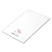 Bloc-note Cute Snowman visage Blanc hiver Customisé (Incliné)