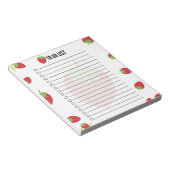 Bloc-note Cute Strawberry To-Do List Notepad (Incliné)