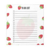 Bloc-note Cute Strawberry To-Do List Notepad (Devant)