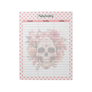 Bloc-note Cute Sugar Skull Pantry Inventif