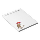 Bloc-note Cute Tarsier avec dessin animé parapluie (Incliné)