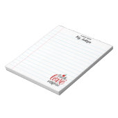 Bloc-note Cute Teach Love Inspire Teacher Appreciation (Tourné)