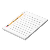 Bloc-note Cute Teacher Appreciation Personalized  (Tourné)