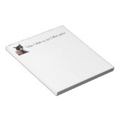 Bloc-note Cute Tuxedo Chat Pensez à la paix Notepads (Incliné)