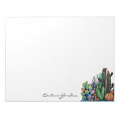 Bloc-note Cute Watercolor Cactus Garden (Devant)