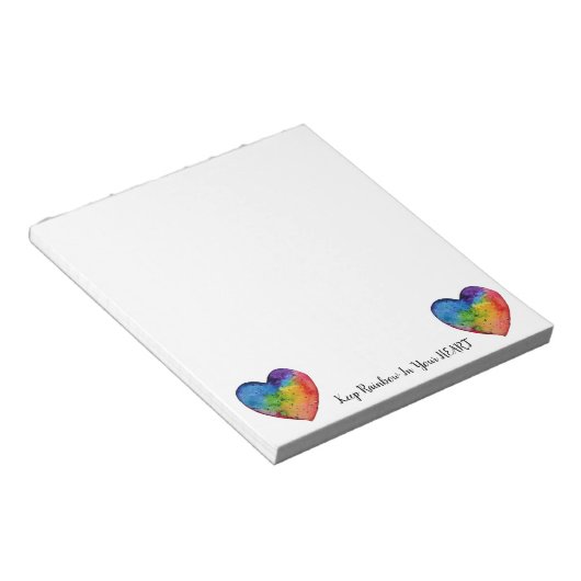 Bloc-note Cute Watercolor Rainbow (Incliné)