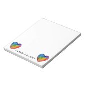Bloc-note Cute Watercolor Rainbow (Tourné)