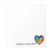Bloc-note Cute Watercolor Rainbow (Devant)