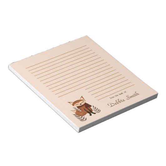 Bloc-note Cute Winter Fox Notepad (Incliné)