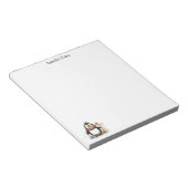 Bloc-note Cute Winter Penguin Sketch Illustration (Incliné)