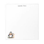 Bloc-note Cute Winter Penguin Sketch Illustration (Devant)