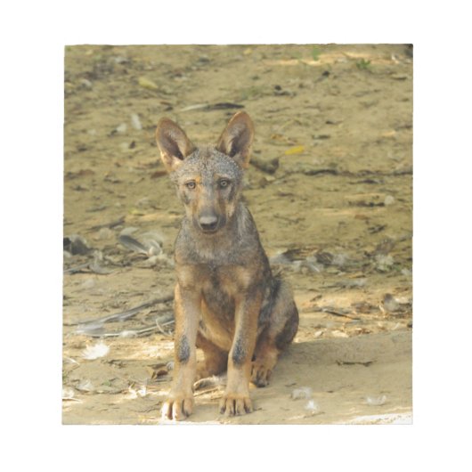Bloc-note Cute Wolf Cub (Devant)