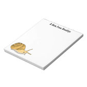 Bloc-note Cute yellow snail cartoon (Tourné)