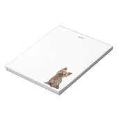 Bloc-note Cute Yorkshire Terrier Dog Personalized Name (Tourné)