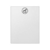 Bloc-note Cute Zebra Standing Name Adresse de retour (Tourné)