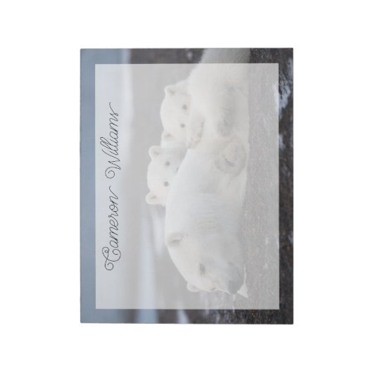 Bloc-note Cutest Baby Animals | Polar Bear Family Alaska (Tourné)