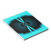 Bloc-note Cyan et Black Abstrait Art Print (Incliné)