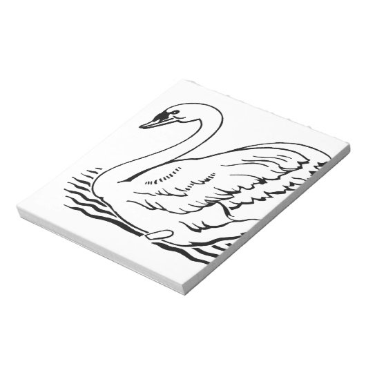Bloc-note Cygne gracieux (Tourné)