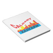 Bloc-note cyrillique de Calgary (Incliné)