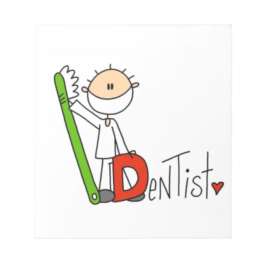 Bloc-note D est pour Dentiste (Devant)