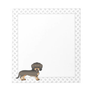 Bloc-note Dachshund à poil dur sanglier Chien de dessin anim