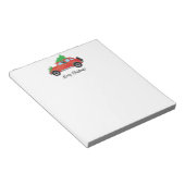 Bloc-note Dachshund Chien voiture - Arbre de Noël en haut (Incliné)