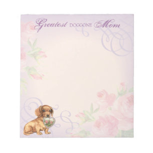 Bloc-note Dachshund Heart Maman
