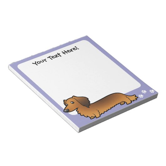 Bloc-note Dachshund (lounghair) (Incliné)