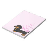 Bloc-note Dachshund Love (manteau lisse) (Tourné)