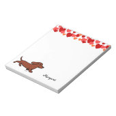 Bloc-note Dachshund personnalisé en cours de dessin (Tourné)