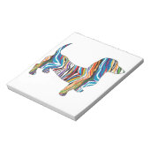Bloc-note Dachshund - Psychedelic Zbra Doxie (Tourné)