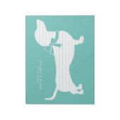 Bloc-note Dachshund Wiener Dog Puppy Notepad (Tourné)