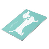 Bloc-note Dachshund Wiener Dog Puppy Notepad (Incliné)