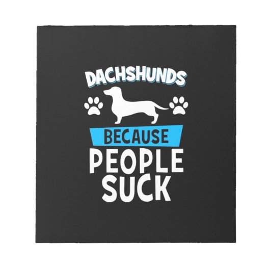 Bloc-note Dachshunds Avec Mes Amis (Devant)