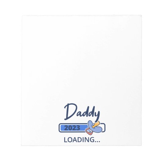 Bloc-note Daddy 2023 Chargement I - Promu À Papa (Devant)