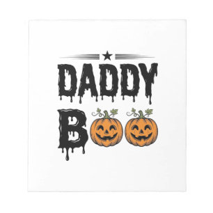 Bloc-note Daddy Boo Vintage Halloween Pumpkin Shirt Design_1