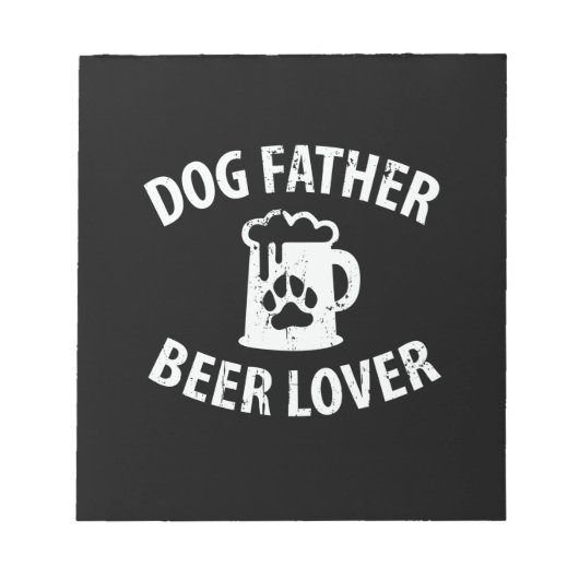 Bloc-note Daddy Don Chien Père Beer Lover (Devant)